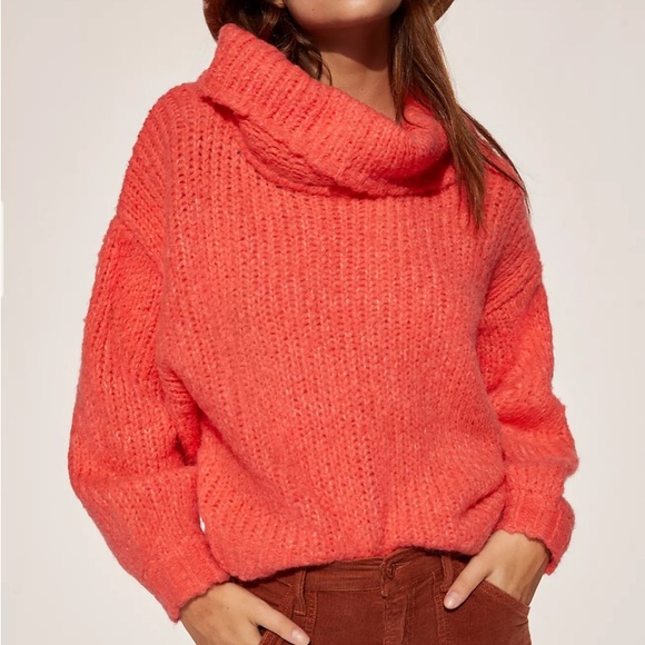 Anthropologie Sweaters - Anthropologie Pilcro Zamora Cowl Neck Sweater Alpaca Blend Slouchy